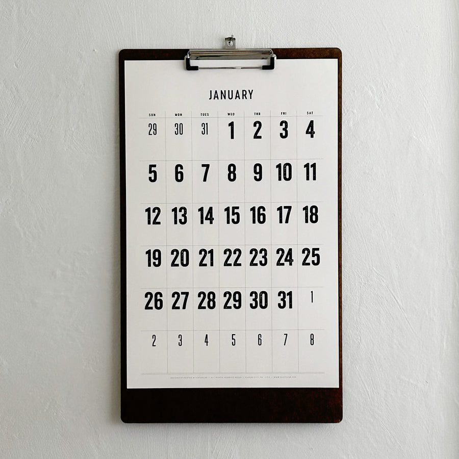 2025 Wall Calendar BOLD numbers