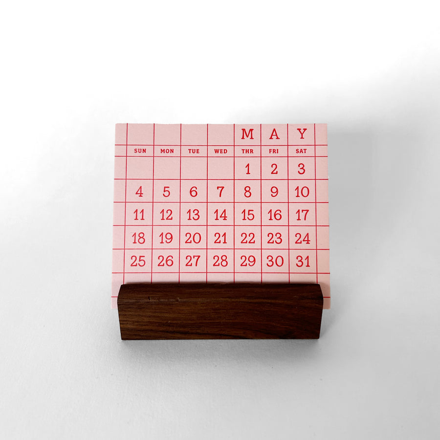 2025 Letterpress Desktop Calendar